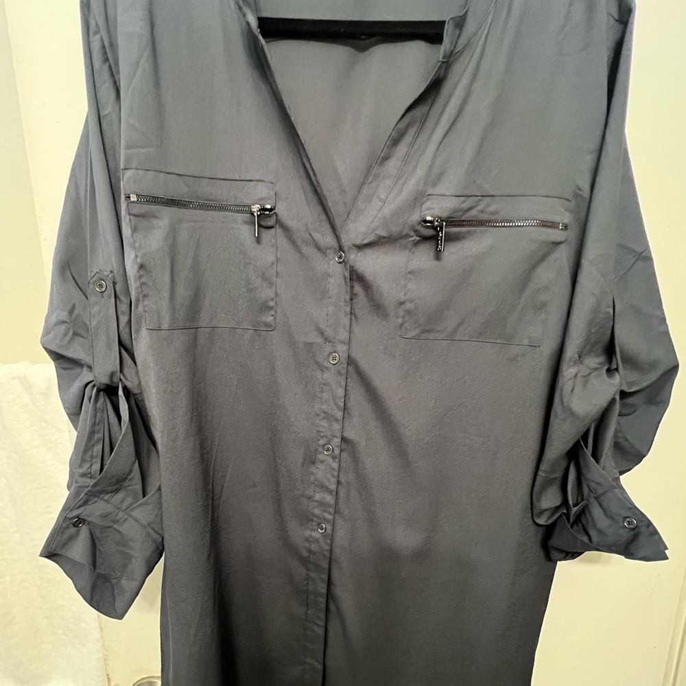 Calvin Klein Women's Gray Blouse